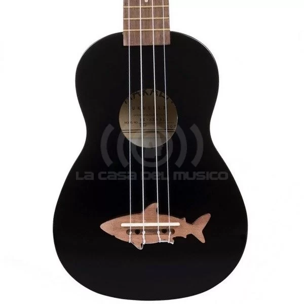 Ukelele Soprano Shark Black
