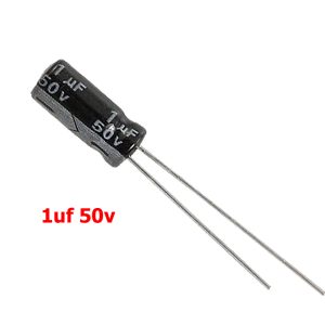 10x CONDENSADOR ELECTROLITICO 1uF 50v 105º C – ELECTROLYTIC CAPACITOR