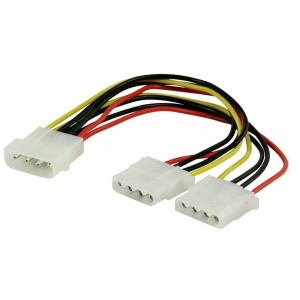 CABLE DUPLICADOR ALIMENTACION IDE A 2 IDE 4 PIN 1 MACHO 2 HEMBRAS REF2116