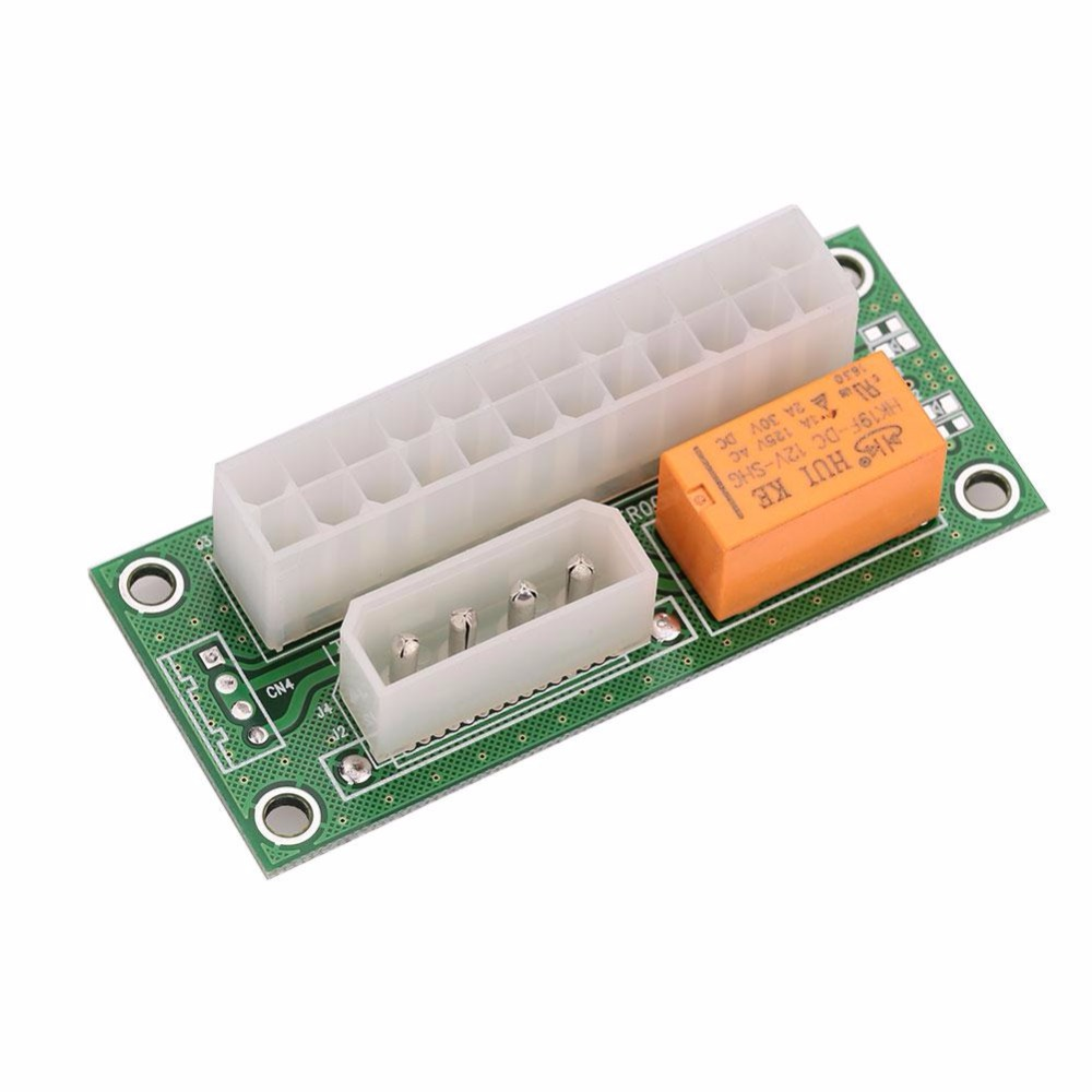 ADD2PSU ATX 24 Pin Conector Adaptador Fuente alimentacion doble para multiples PSU 4 pin REF2237