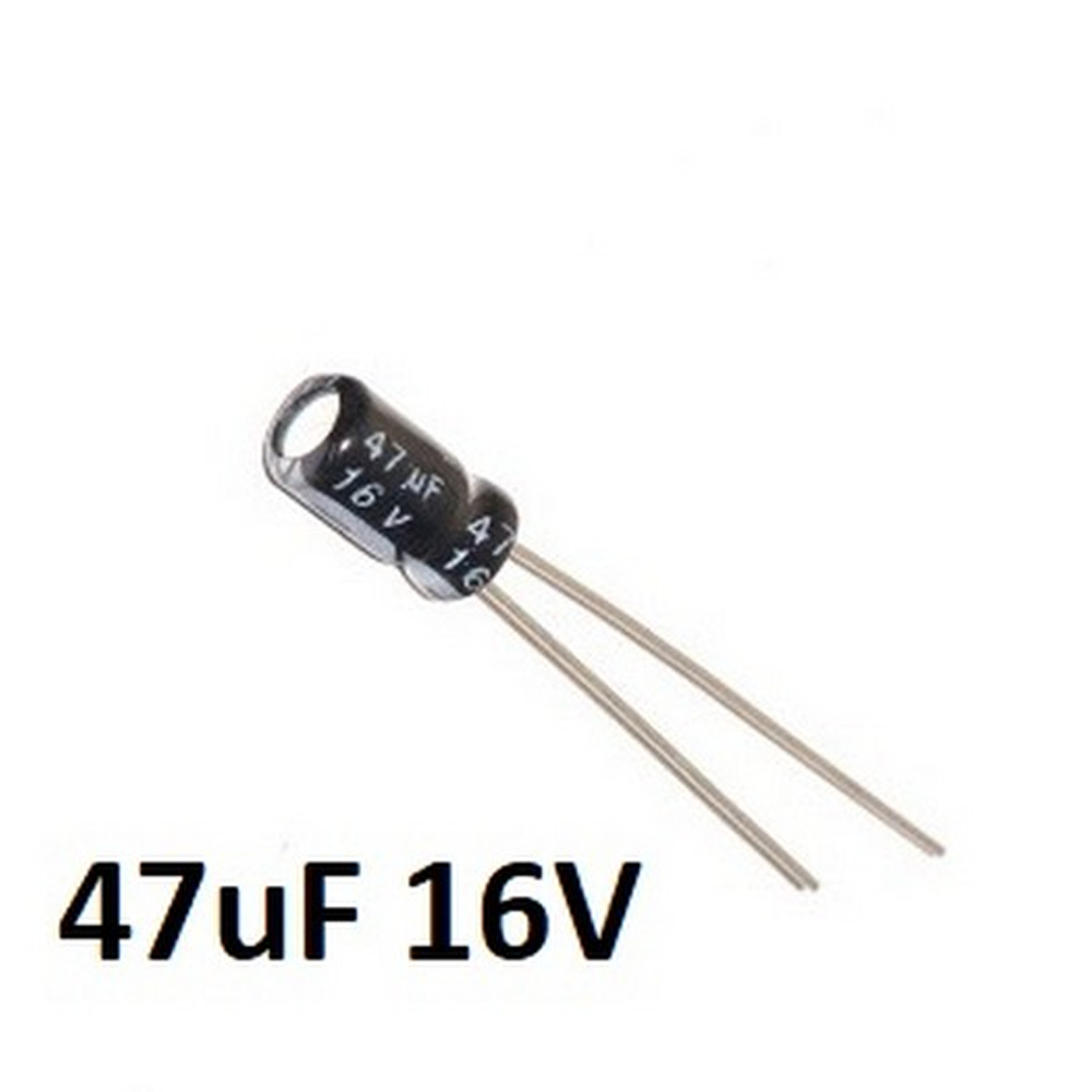 10x CONDENSADOR ELECTROLITICO 47uF 16v 105º C