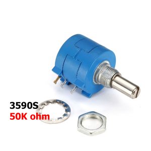 Potenciometro 50K OHM Precision Multivuelta – resistencia variable 2w 3590S