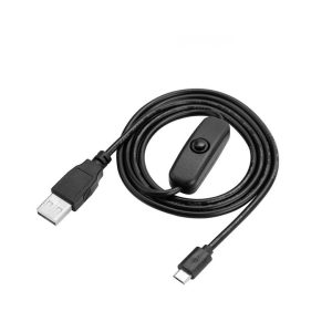 CABLE USB a MICRO USB On/Off INTERRUPTOR CARGADOR RASPBERRY PI