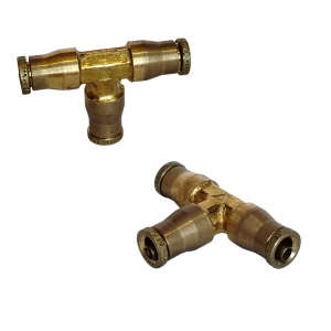 TEE BRONCE ACOPLE RAPIDO 1/4