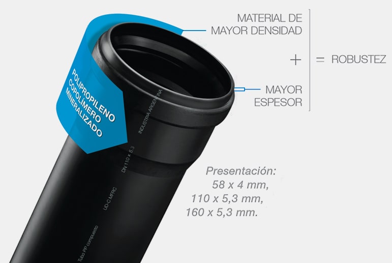 ACUSTIK – CODO A 45 MH 110 MM (2604) – AWADUCT - Imagen 2