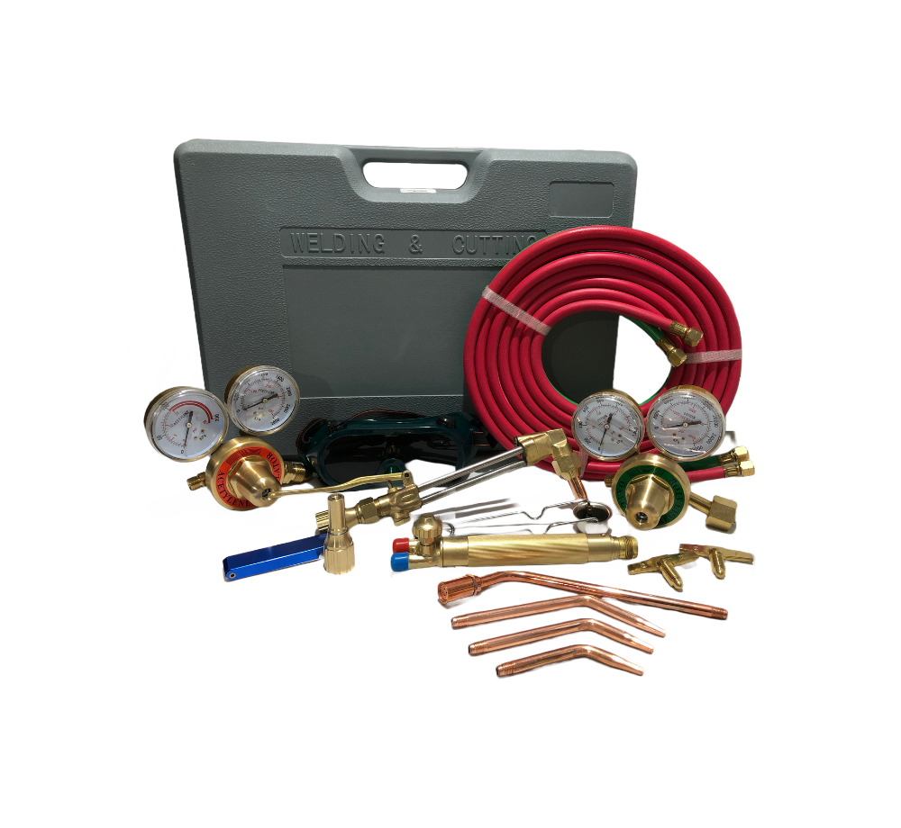 EQUIPO ACETILENO CORTE Y SOLDADURA MODELO HARRIS 14 PIEZAS