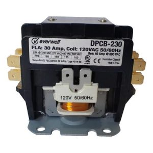 CONTACTOR 30 AMPERES 2 POLOS 120 VOLTIOS