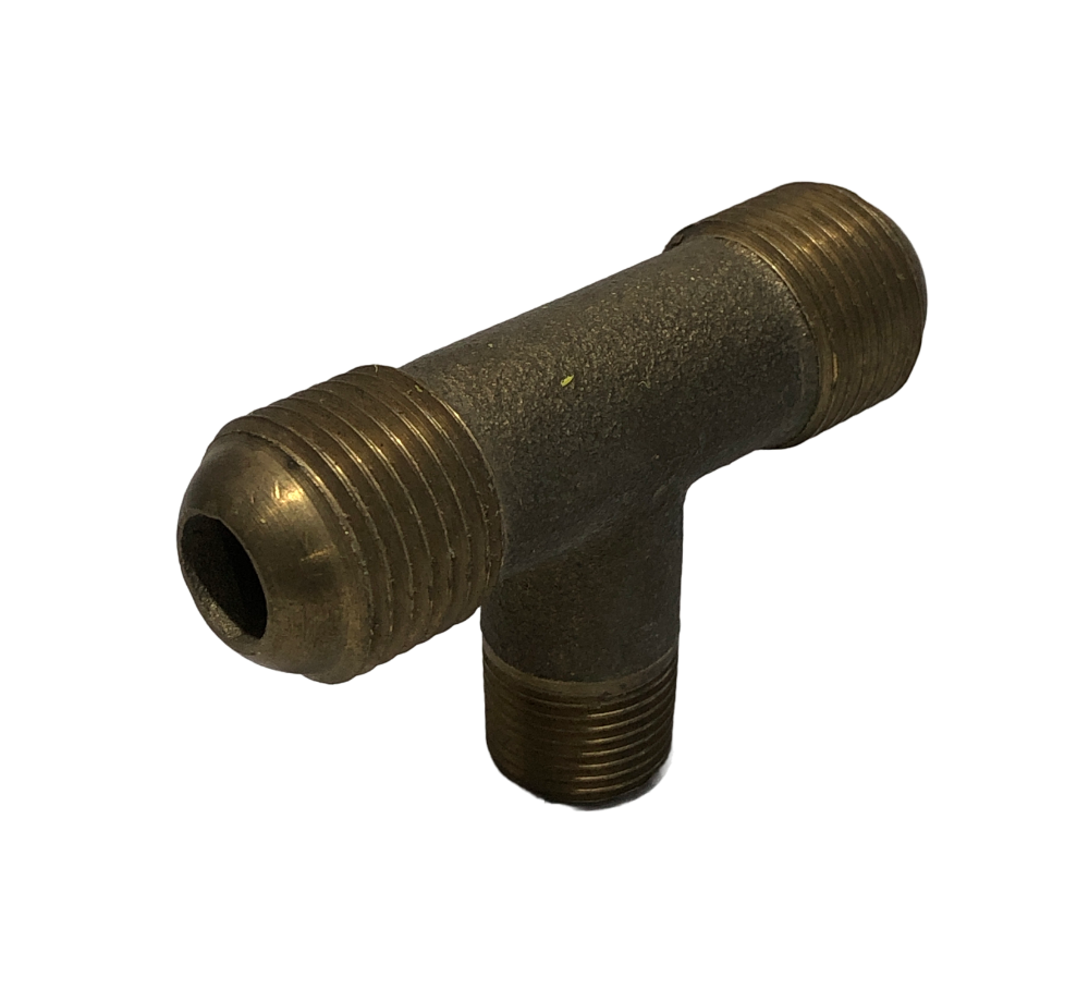 TEE BRONCE COMBINADA 5/8 M/FLARE X 5/8 M/FLARE X 3/8 M/NPT