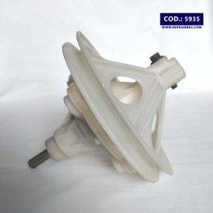 TRANSMISION LAVADORA SANYO-MAGIC CHEF CON POLEA PASANTE EJE ESTRIADO