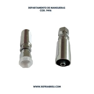 TERMINAL MANGUERA HIDRAULICA 1/4 HEMBRA FLARE 37GRADOS CAMISA LARGA