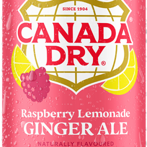 Canada Dry USA Raspberry Lemonade Ginger Ale (12 x 0,355 Liter blik)