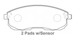 Pastillas Delanteras Sx4/B15 y Altima - Imagen 2