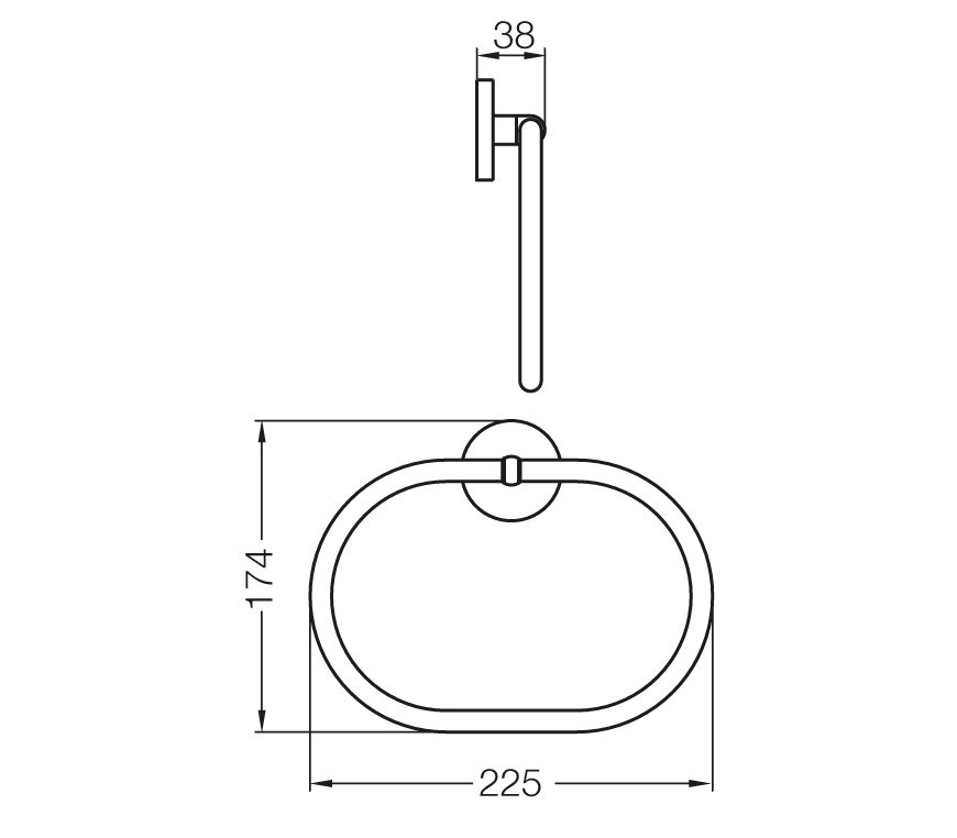 FV 708.10/37 CR TOALLERO ARO GRAND HOTEL - Imagen 2