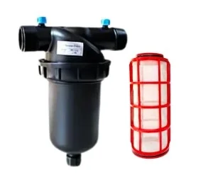 Filtro de Malla para Riego de 1 1/2 pulgadas con Salida y Entrada Tipo Macho