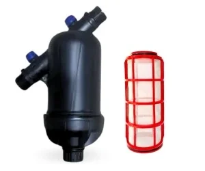 Filtro de Malla para Riego de 3/4 de pulgada con Salida y Entrada Tipo Macho