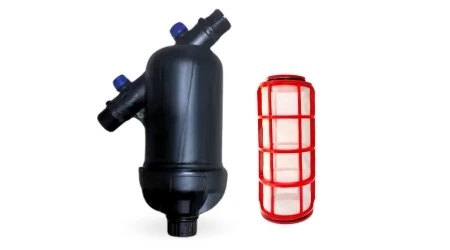 Filtro de Malla para Riego de 3/4 de pulgada con Salida y Entrada Tipo Macho