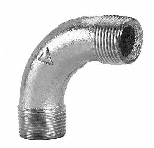 CURVA A 90 GALV 1 1/2 MM