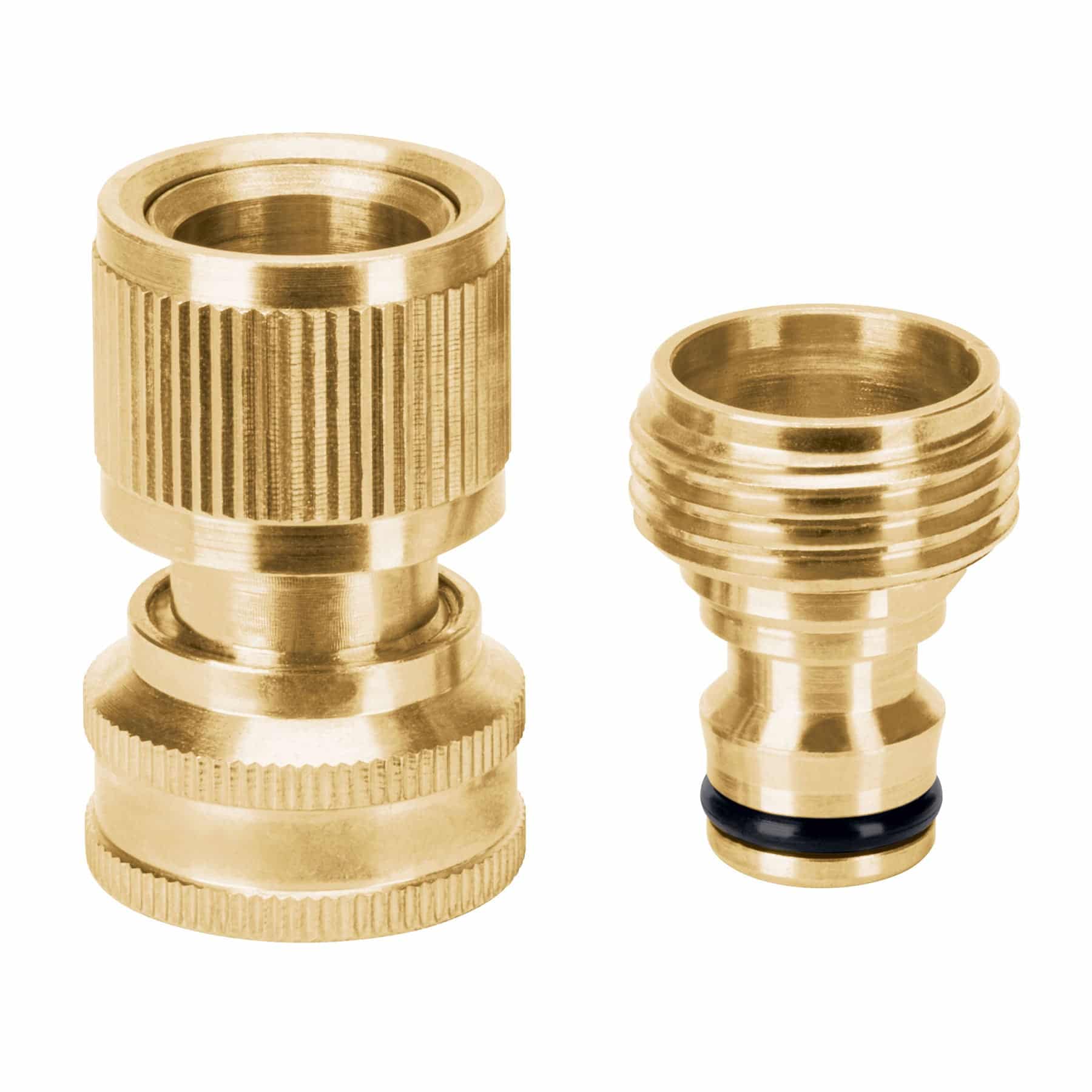 Conector 3/4′ Rápido De Latón Manguera-Acc. Sistema Click Truper 101599