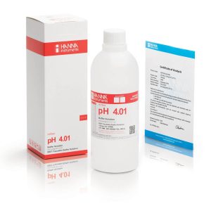 Solución de calibración de pH 4.01 con certificado de análisis (500 mL)