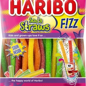 Haribo Soda Straws Fizz (18 x 180g zakje NL)