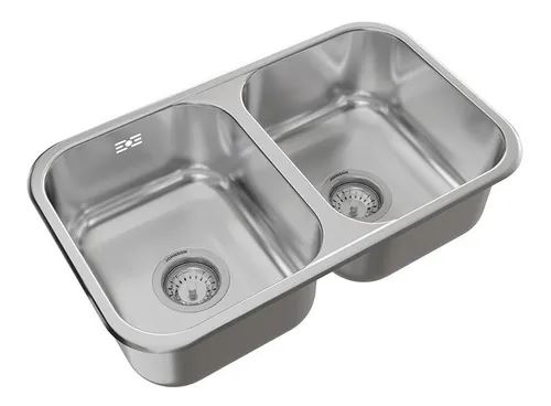 JOHNSON – C28/18 – PILETA DOBLE PEGAR 59.8 X 34 X 18 AC PUL 304