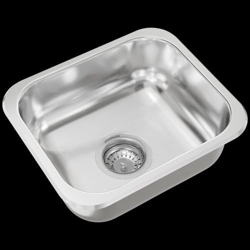 JOHNSON – E28 – PILETA SIMPLE 34 X 28.5 X 15 AC PUL 304 - Imagen 3