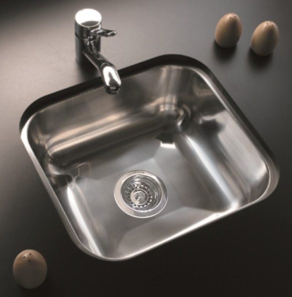 JOHNSON – E28 – PILETA SIMPLE 34 X 28.5 X 15 AC PUL 304 - Imagen 2