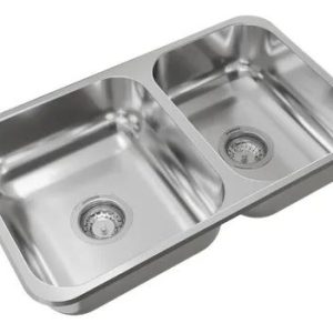 JOHNSON – R63/18F – PILETA DOBLE ENCAST 70.5 X 43.5 X 18.5 AC PUL 304