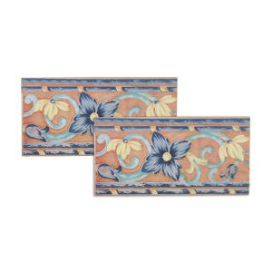 Pl-Cenefa Azulev Carole Rojo Pieza 15X30Cm