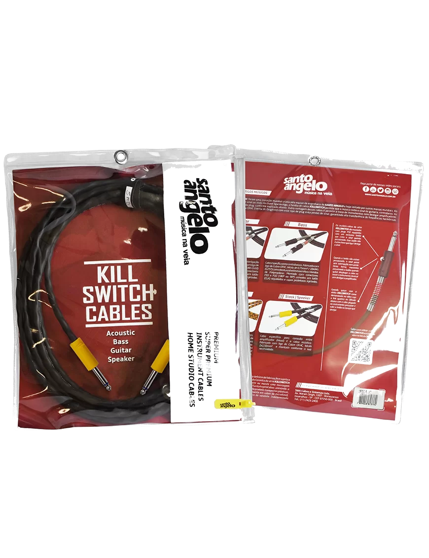 Santo Angelo Cable Cabezal-Gabinete Plug ¼” A SpeakOn OFC | 1.5mt - Imagen 2