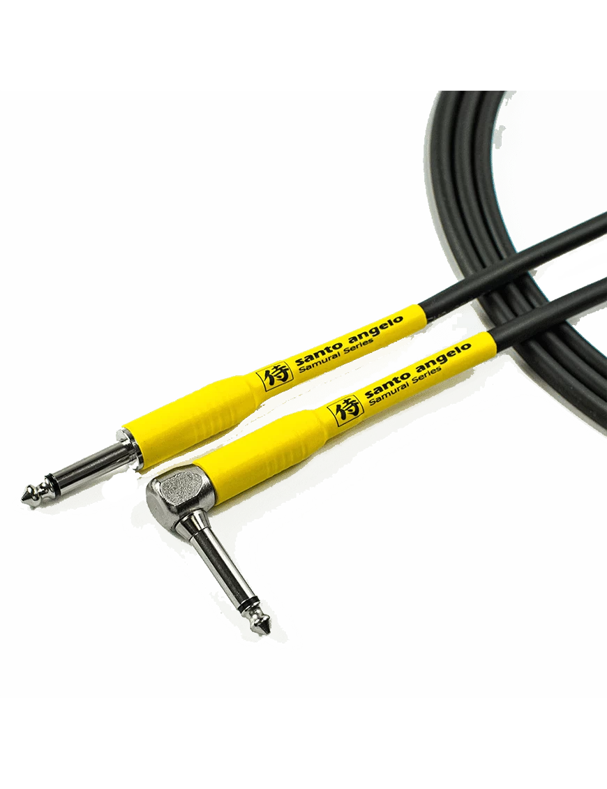 Santo Angelo SAMURAI 4.57mt Cable Instrumentos Plug ¼» Recto a Plug ¼» L 90° OFHC - Imagen 3