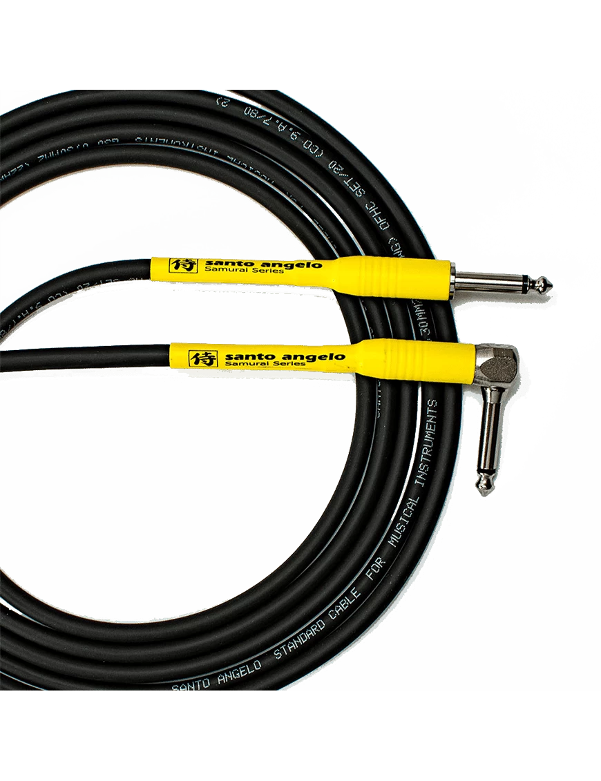 Santo Angelo SAMURAI 4.57mt Cable Instrumentos Plug ¼» Recto a Plug ¼» L 90° OFHC - Imagen 2