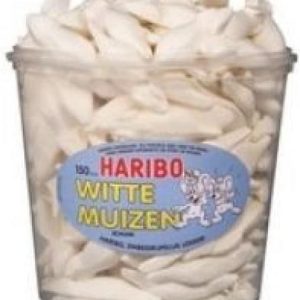 Haribo Witte Muizen Silo (1.050 Gr.)
