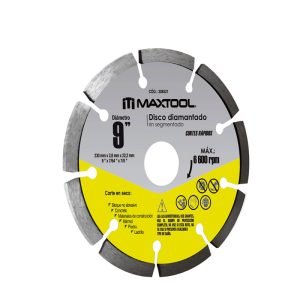 DISCO DIAMANTE AKSI-MAXTOOL #308521 RIN SEGMENTADO 9 PULG. PIEZA