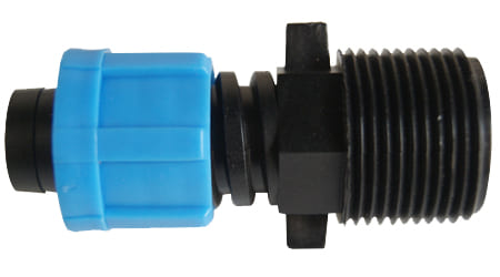 Cople de Cintilla de 17 mm a 3/4 de pulgada Tipo Macho