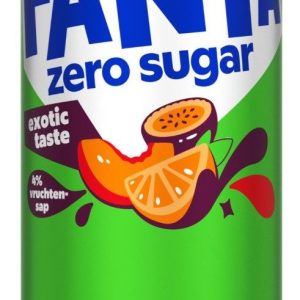 Fanta Zero Sugar Exotic (24 x 0,33 Liter blik NL)
