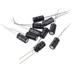 10 CONDENSADOR ELECTROLITICO 1uF 50v