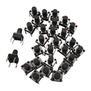 Pulsador 6x6x10 10mm circuito impresos PCB 4 pines