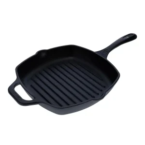 Sartén Grill Victoria de 25X25 cm Hierro Fundido Esmaltado