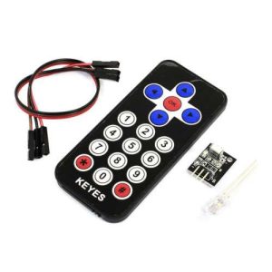 Control remoto infrarrojo inalámbrico con transmisor y receptor