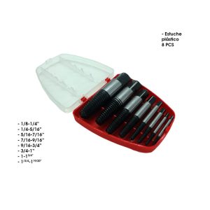EXTRACTOR DE TORNILLOS JUMBO SET 8 PCS 4183-3