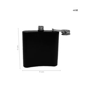 ANFORA ACERO INOXIDABLE NEGRO 6 ONZAS 4109B-9