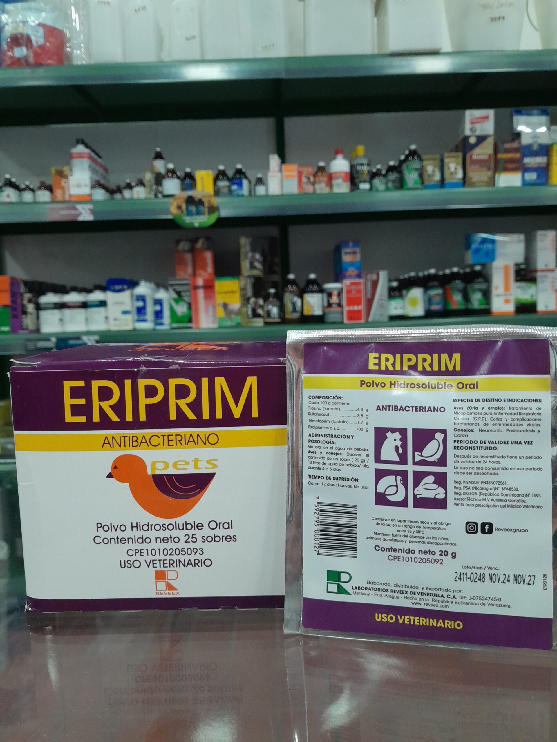 ERIPRIM SOBRE X 20 GRS. - Imagen 2