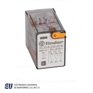 RELEVADOR FINDER  230 VCA 3CC 10 AMP 11 PIN – 55.33.8.230.0010