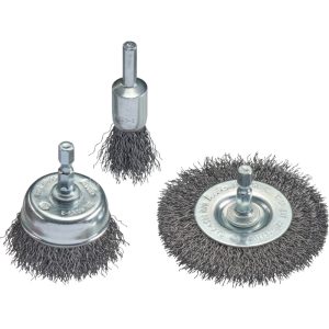 Set de 3 Piezas Cepillos KWB para Taladros