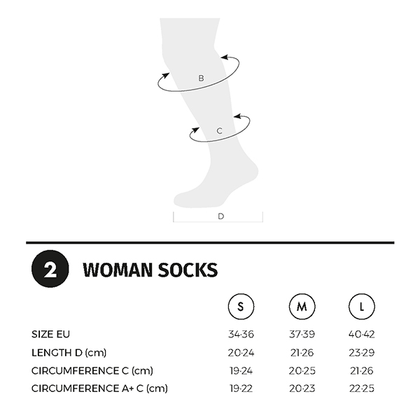 Calcetines de mujer Outdoor Lurbel Tierra Magma W SS22 ¡ AHORRA 30%! - Imagen 3