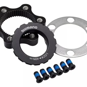 ADAPTADOR ROTOR 6 TORNILLOS A CENTER LOCK DISCO SHIMANO COLOR NEGRO (502640)