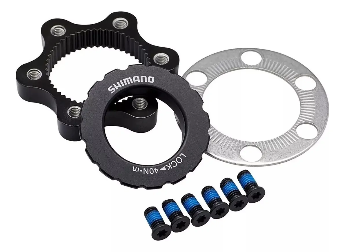ADAPTADOR ROTOR 6 TORNILLOS A CENTER LOCK DISCO SHIMANO COLOR NEGRO (502640) - Imagen 2