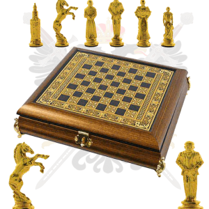 Ajedrez Español Damasquinado con Oro de Toledo 24K