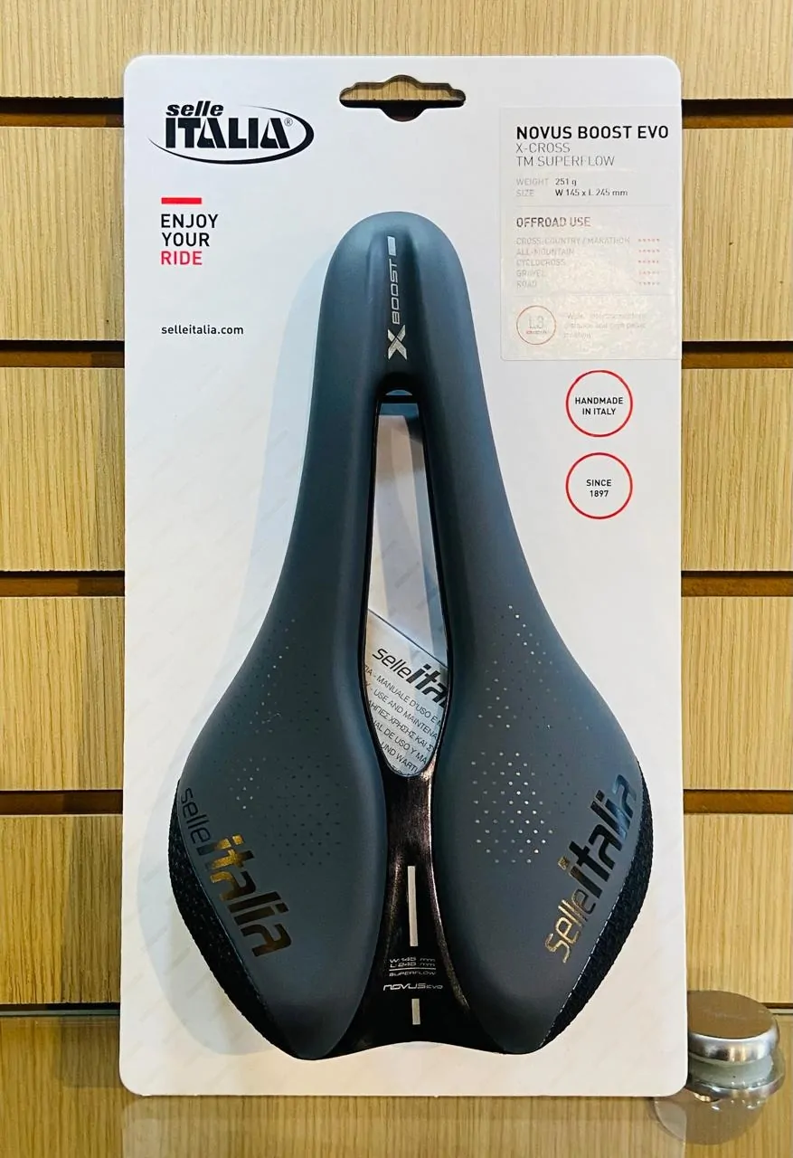 SILLIN SELLE ITALIA NOVUS BOOST EVO X-CROSS L3 MNG 145mm - Imagen 3